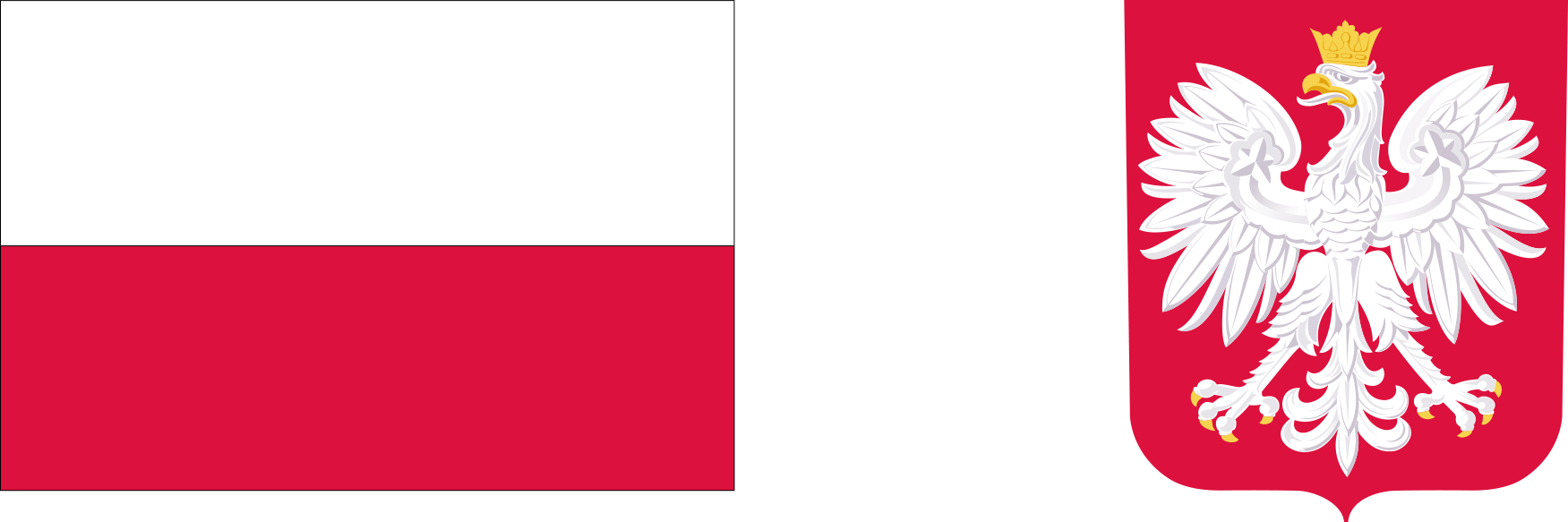 the colors and the national emblem of the Republic of Poland