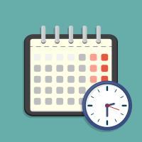 calendar and clock