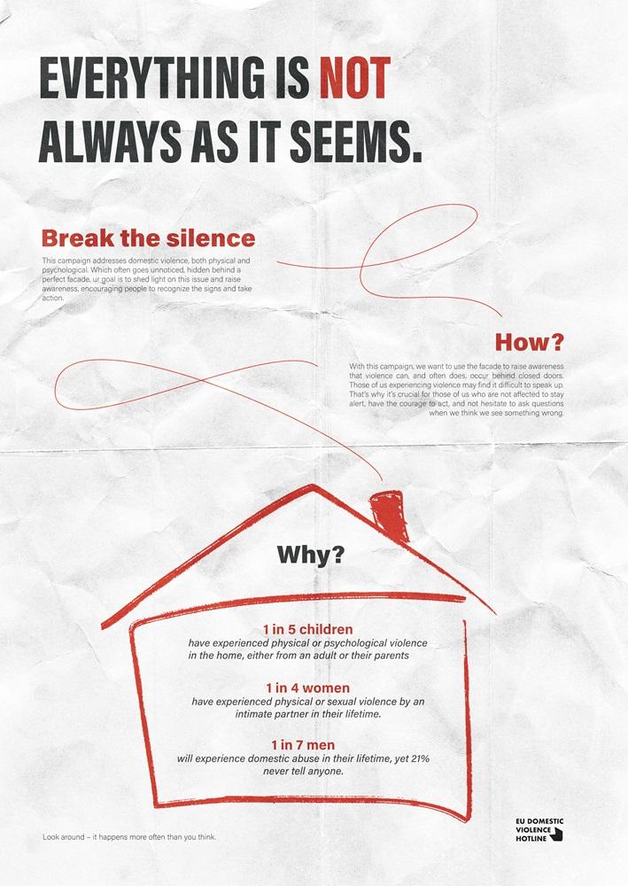 A graphic showcasing statistics about domestic violence, designed to raise awareness of the issue.