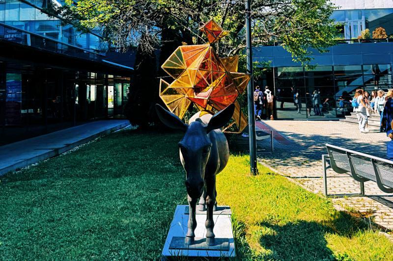 Art at the campus of New Bulgarian University in Sofia