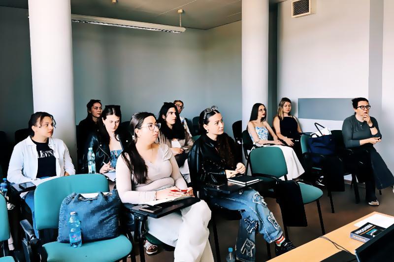 Students from NBU attending workshops at USWPS in Kraków