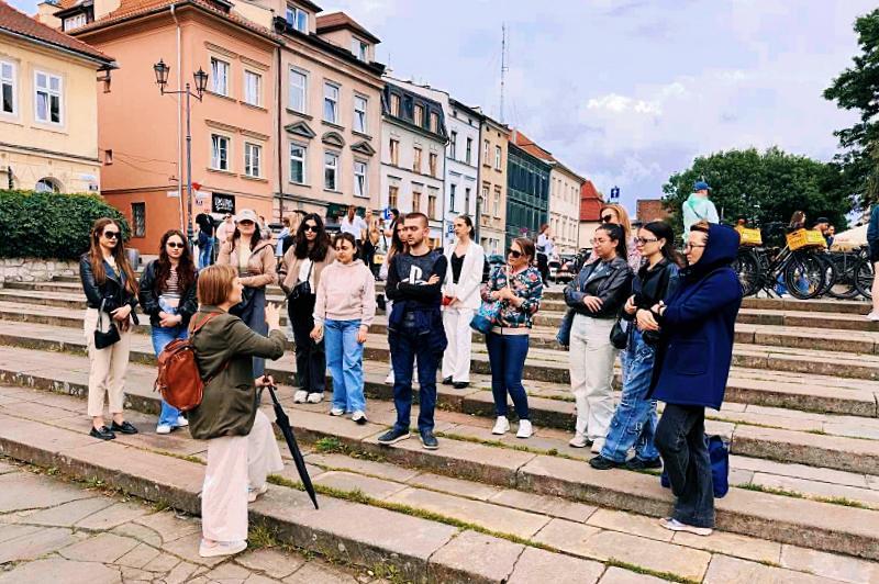 Students from NBU sightseeing in Kraków