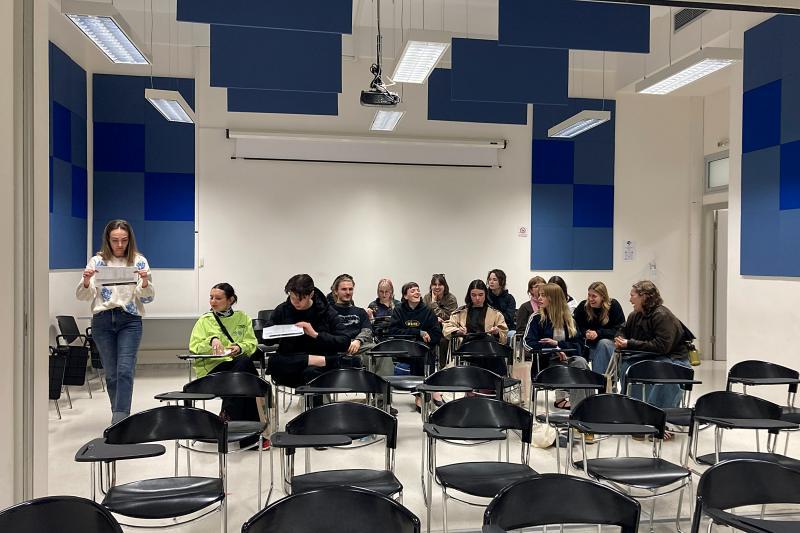 Students from USWPS and UAEGEAN collaborate during workshops in Rhodes, Greece