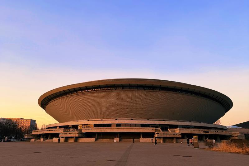 The Spodek Arena in Katowice Poland