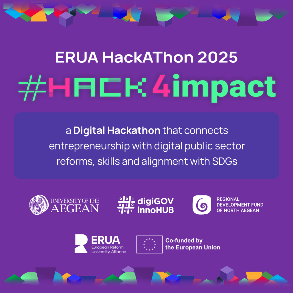 Infographic informing about hack4impact erua 2025 event
