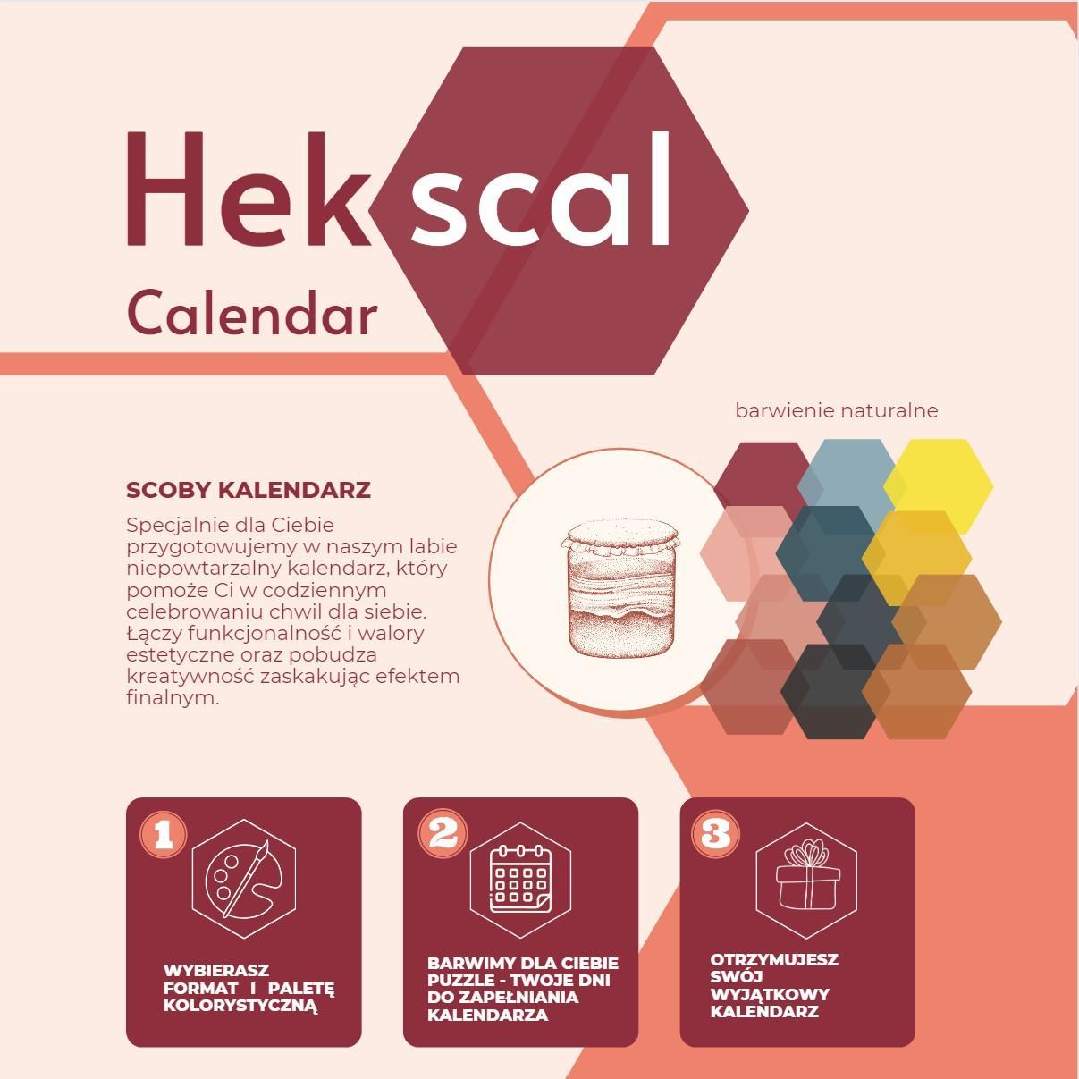 Infographic illustrating the Hekscal Calendar