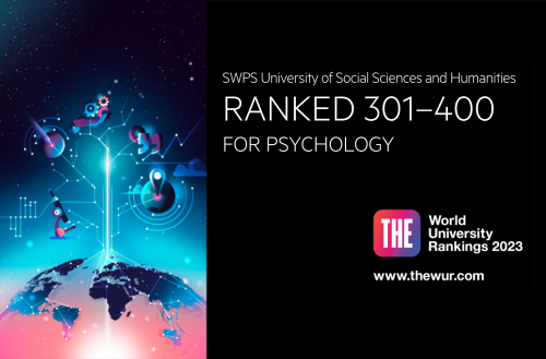 Our Psychology Program 3rd in Poland in Times Higher Education ranking