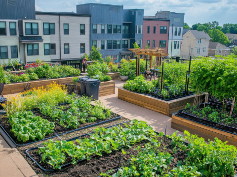Urban gardening mitigates climate change