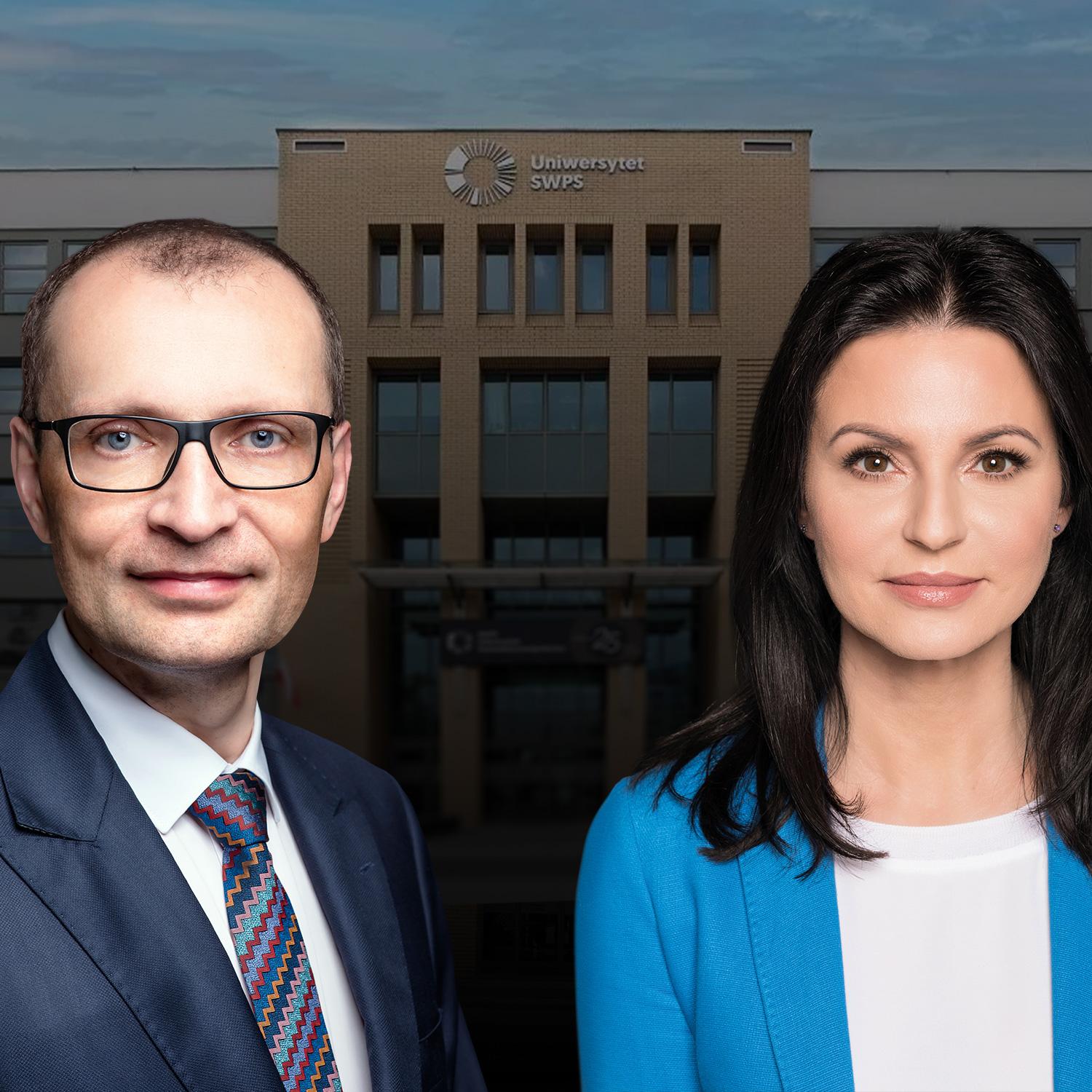Rector of SWPS University Roman Cieślak and Director General Ewa Ger